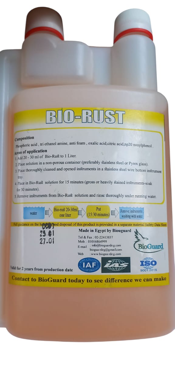 Surgical Instrument Rust Stain Remover and Softener 